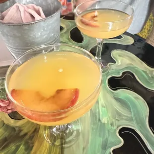 Peach Martini is delicious.