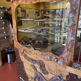 a display of chocolates