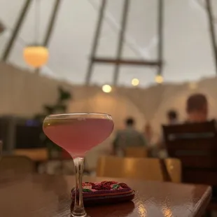 Lavender blossom cocktail