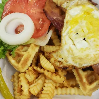 Shugga Hi Cake Waffle Burger