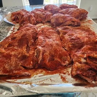 bbq ribs, ribs, food