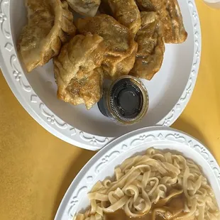 Pork Fried Dumplings &amp; Peanut Noodies