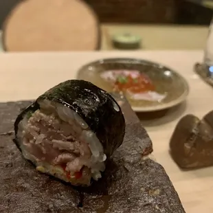 Wagyu roll Sea bream