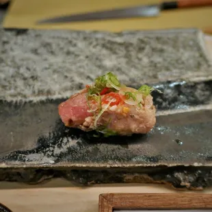 a plate of food on a table