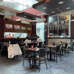 people sitting at tables