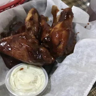 Wings w/ Jack Daniels sauce