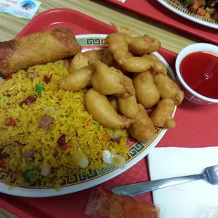 Sweet and sour chicken combo