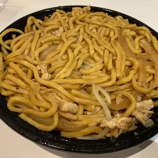 Bland Chicken Lo Mein