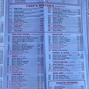 9/21 Menu