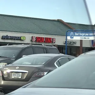 The Chinese restaurant parking lot near food lion