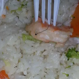 After finding what looks like a cricketleg, consider this my last time eating here and you refuse to do a return!!