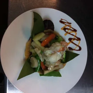 a plate of food