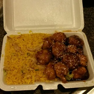 The worst Sesame chicken ever.