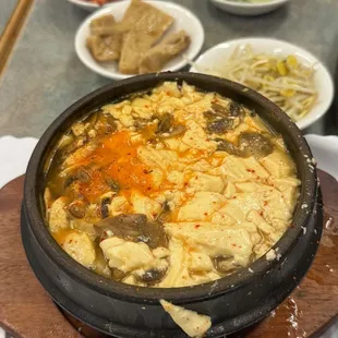 Mushroom Tofu soup
