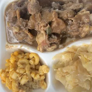 Stewed Oxtail over Mashed Potatoes