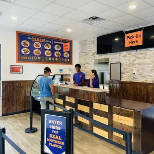 customers at counter