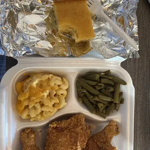 Fried chicken dinner