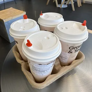 Peach Mochi Oolong Milk Tea