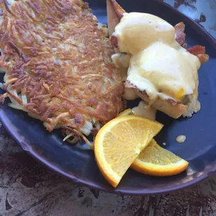 The Benjamin. Shwack's version of eggs Benedict