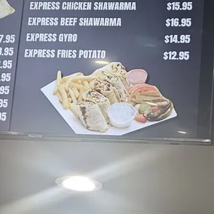 Shawarma combo...