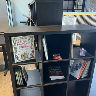 Book shelf with books