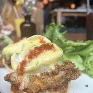 a plate of food on a table