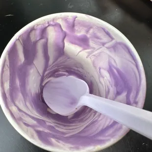 vegan ube - all gone