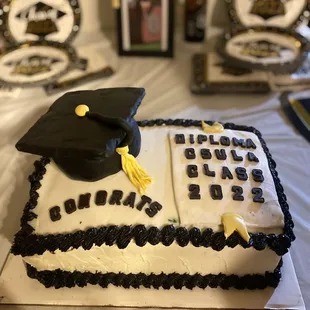 Chocolate graduation cake