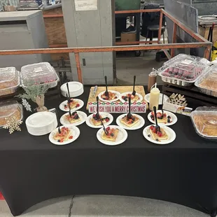 Berries Churro cheesecake catering event