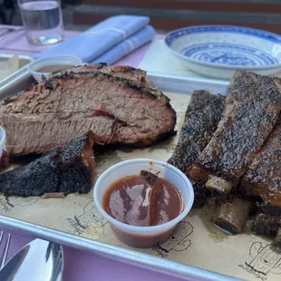 Brisket and Ribs. The ribs are truly incredible do not sleep on them