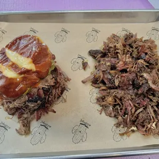 Brisket Sandwich Pulled Lamb Shoulder