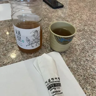 Fresh barley ice tea