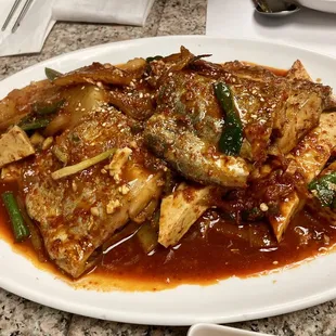 galchi jorim (braised beltfish) - very good!