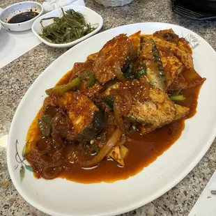 Braised mackerel was soooo good!! Highly recommended