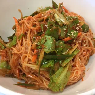 Spicy buckwheat noodle