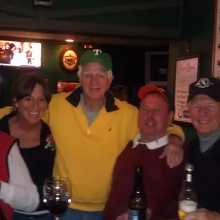 Me and my dad, Si Greene with our buddy Larry