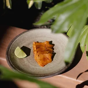 Curry spiced sashimi