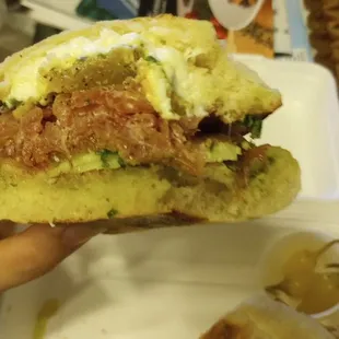 Their deluxe sandwich. It was delicious. Super thick layers.