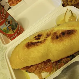 The deluxe sandwich from up above.