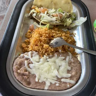 Children's taco plate