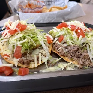 Ground beef tostadas