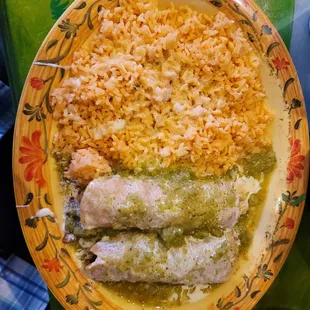 Stake a chicken enchiladas