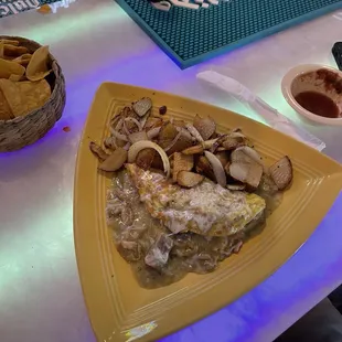 Chile verde omelette