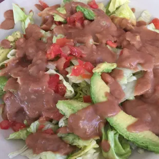 Salad with beans (no meat)