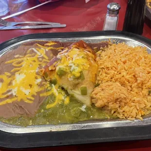 Lunch Stuffed Sopaipilla Plate