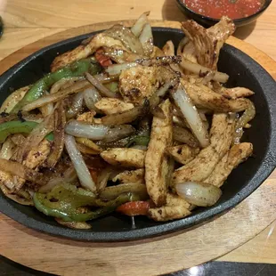 Chicken fajitas