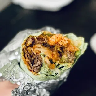 Bulgogi Kimchi Burrito