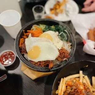 Hot stone bibimbap