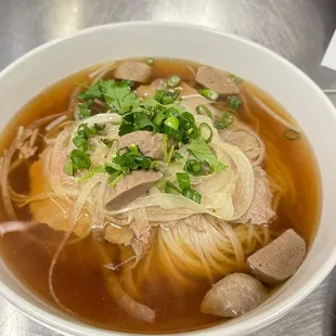 Pho Steak and Meatballs