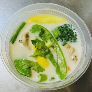 Tom Kha Soup (chicken, or vegetable)